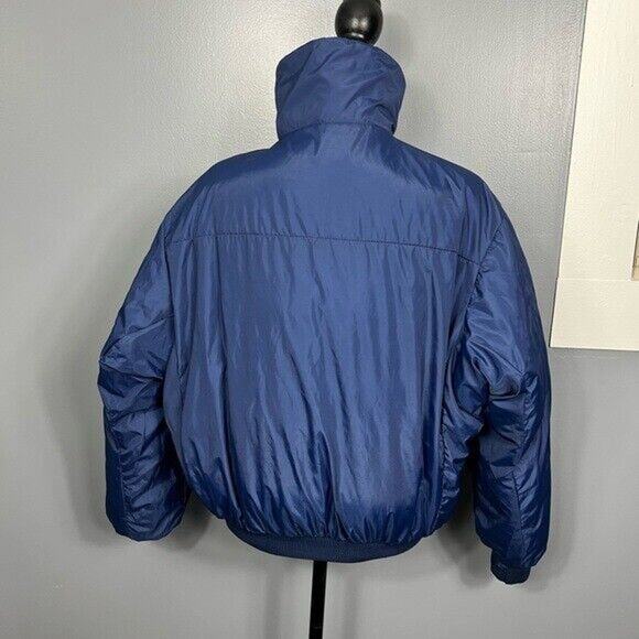 Vintage REVERSIBLE blue and orange Columbia puffer zip up jacket with pockets - Picture 3 of 12